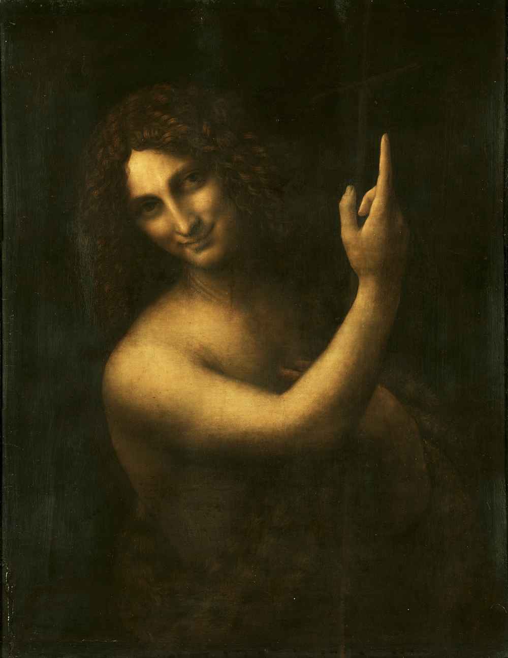 Pintura San Juan de Leonardo di ser Piero da Vinci